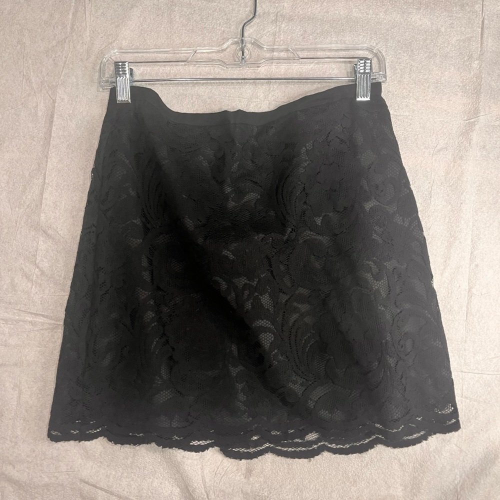 Dalia Collection Modern Fit Black Lace Lined Mini
